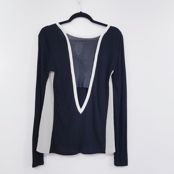 AIKO Trudie Silk & Leather Keyhole Blouse - Picture 4 of 10